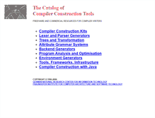 Tablet Screenshot of catalog.compilertools.net